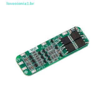 Loveoionia1 บอร์ดโมดูลชาร์จลิเธียม PCB BMS 12V 12.6V 18650 สําหรับมอเตอร์สว่าน 12.6V