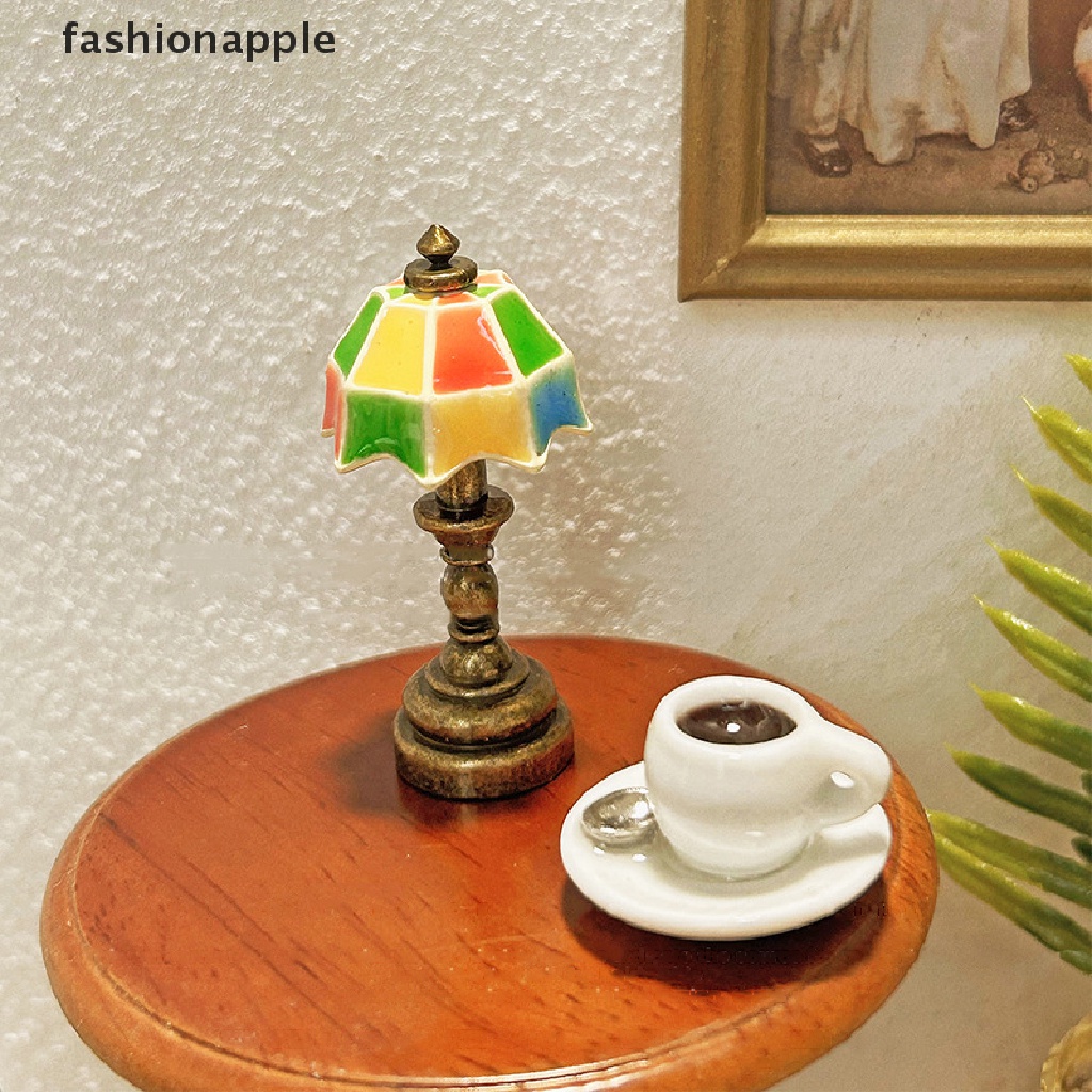 fashionapple-โคมไฟตั้งโต๊ะ-ขนาดเล็ก-1-12-สไตล์เรโทร-สําหรับตกแต่งบ้านตุ๊กตา