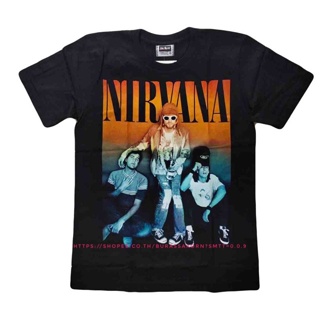 เสื้อวง Nirvana t shirt เสื้อวงร็อค Nirvana เสื้อยืดวงดนตรี