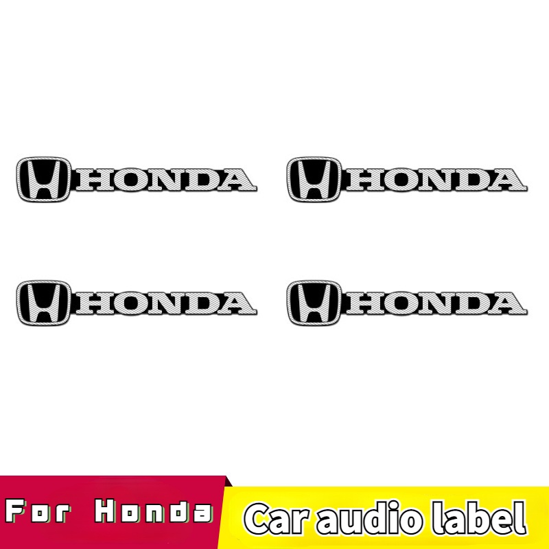 สติกเกอร์ตกแต่งคอนโซลกลางลําโพงเครื่องเสียงรถยนต์-สําหรับ-honda-civic-crv-fit-type-infinite