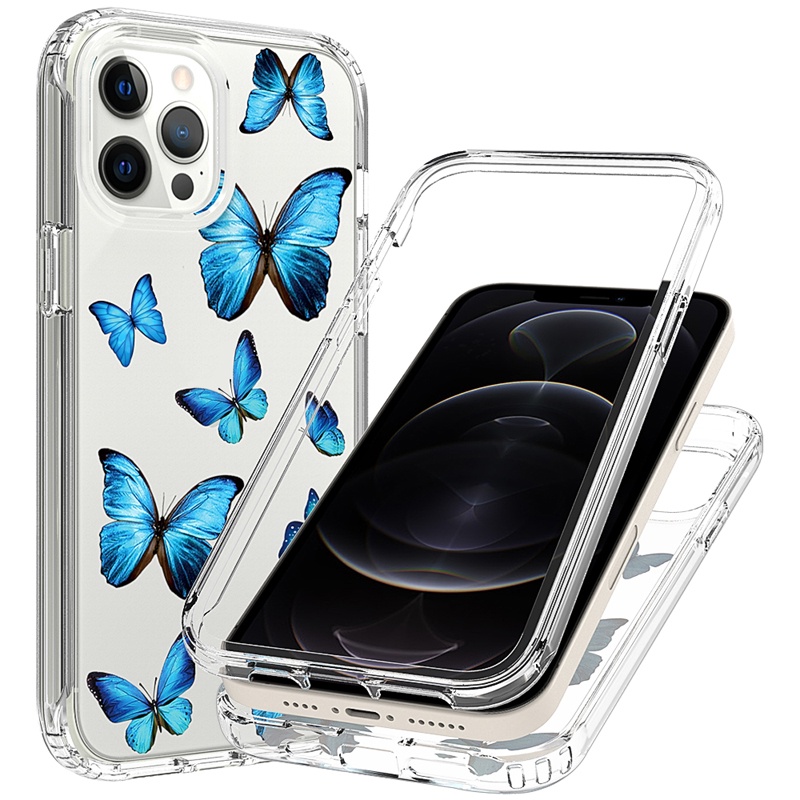 เคสโทรศัพท์มือถือ-แบบใส-ลายดอกไม้-กันกระแทก-สําหรับ-samsung-galaxy-s23-s22-s21-fe-plus-ultra