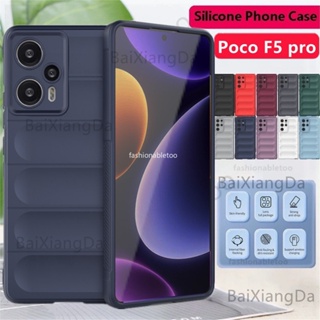 เคสโทรศัพท์มือถือ ซิลิโคนนิ่ม กันกระแทก ป้องกันกล้อง สีพื้น แฟชั่น สําหรับ Xiaomi Poco F5 pro pocophone F5pro PocoF5 pro PocoF5pro 2023