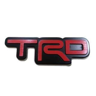 *แนะนำ* TRD Logo โลโก้อลูมิเนียมสีแดง พร้อมกาวพร้อมติดตั้ง Toyota Racing Development