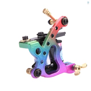 Flyhigh New Pro Tattoo Machine  Shader Liner 10 Wrap Coils Free Spring Multicolour