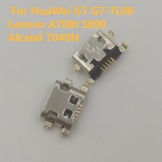 พอร์ตซ็อกเก็ตชาร์จ Micro Mini USB สําหรับ HuaWei G7 G7-TL00 Lenovo A708t S890 Alcatel 7040N 30-50 ชิ้น