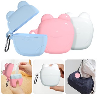 Cute Earphone Case Multi-Function Wire Cable Organizer Storage With Buckle Protective Data Line Box Headphone Storage Accessory