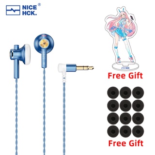 NiceHCK EB2S PRO HIFI Wired Microphone Earphone 15.4mm Dynamic Unit Earbud Bass Headset With Silver Plated OCC Mixed Cable IEM