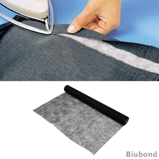 [Biubond] Double Sided Fusible Non-Woven Interfacing Adhesive Lightweight Interfacing Fabric for DIY Craft Making, 44 x 78.74 Inch