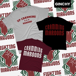 【ใหม่】UP Cramming Maroons | UP Fighting Maroon | College School Shirt T-Shirt Inspired Casual Unisex