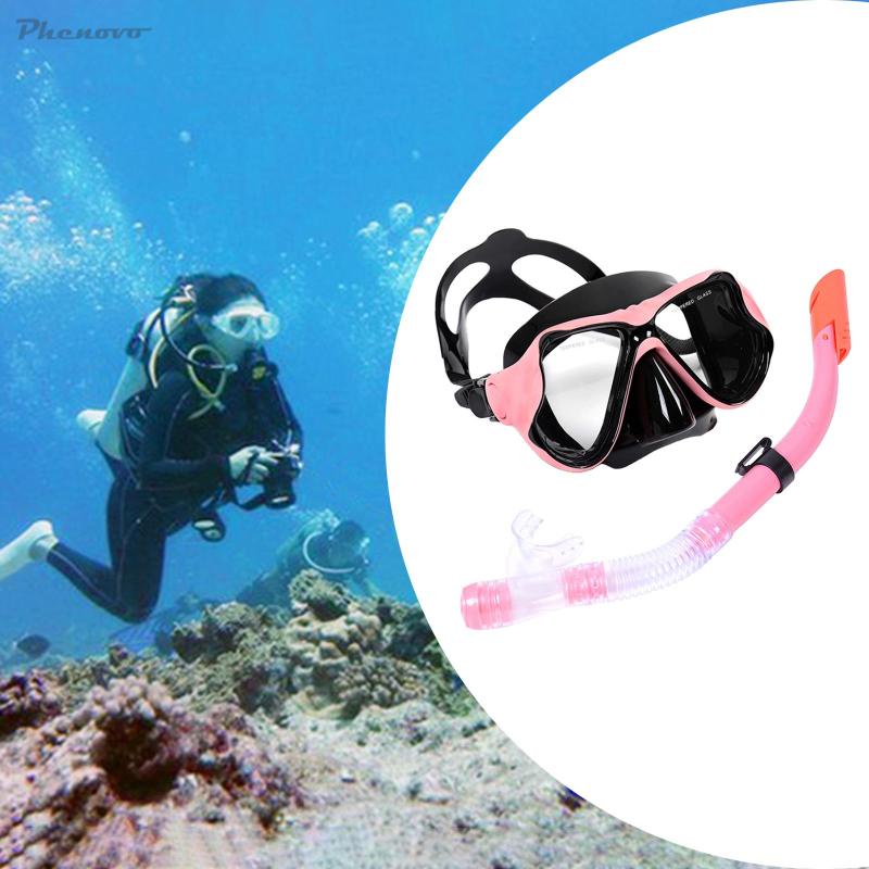 colaxi1-scuba-diving-snorkeling-swimming-mask-dry-snorkel-gear-set-for-adults-pink