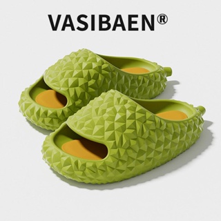VASIBAEN รองเท้าแตะผู้หญิง Durian ในร่ม EVA พื้นหนารองเท้าแตะรู้สึกอึ