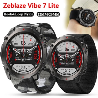 สายนาฬิกาข้อมือไนล่อน ปรับได้ อุปกรณ์เสริม สําหรับ Zeblaze Vibe 7 Lite Pro Smart Watch 20 มม. 22 มม.