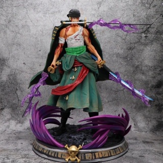 [New product in stock] One piece gk Demon blood bath series roonoa Solon hand-made large statue model decoration toy 8BIK