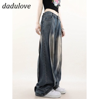 DaDulove💕 New American Ins High Street Retro Jeans Niche High Waist Wide Leg Pants Large Size Trousers