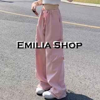 EMILIA SHOP  กางเกงขายาว คาร์โก้ กางเกง กางเกง  Chic สวยงาม fashion Comfortable A90M01H 36Z230909