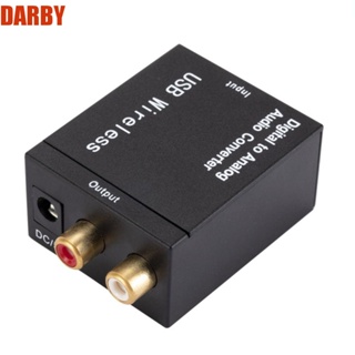 Darby SPDIF ตัวแปลงสัญญาณเสียงดิจิทัล เป็นอะนาล็อก RL 192khz 24-bit DC5V ติดตั้งง่าย สําหรับเครื่องขยายเสียง ATV DAC TV DVD