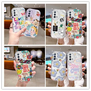 เคส oppo a74 เคส oppo a95 เคสโทรศัพท์มือถือ กันกระแทก ลายครีม สําหรับ oppo a74 a95