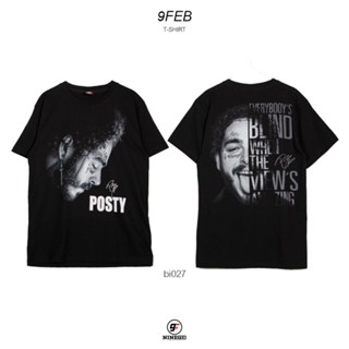  เสื้อยืด พร้อมส่ง 9FEB BI027 เสื้อยืดผู้ชาย Bootleg ลาย Post Malone การเปิดตัวผลิตภัณฑ์ใหม่ T-shirtsize: S-5XL