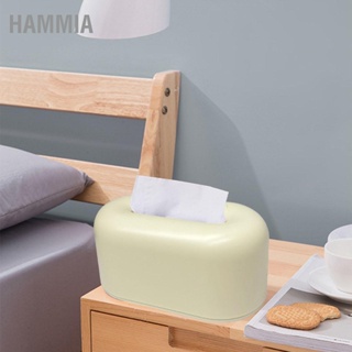 Hammia กล่องกระดาษทิชชู่ พลาสติก เปิดกว้าง สีครีม สีเหลือง เรียบง่าย สําหรับสํานักงาน ห้องนอน ห้องนั่งเล่น