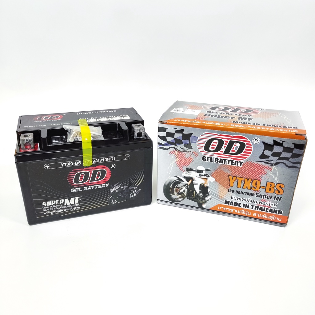OD GEL BATTERY รุ่น YTX9-BS แบตเตอรี่ STEED,SUPER 4,CBR400,BANDIT ...