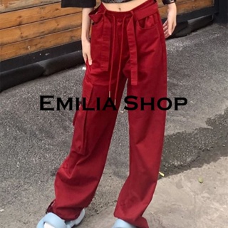 EMILIA SHOP BH&amp;SHOP กางเกงขายาว กางเกงขายาวผู้หญิง สไตล์เกาหลี  ทันสมัย High quality สวยงาม Unique A93L6YE 36Z230909