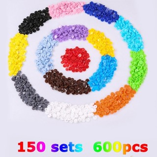 Sale! Resin Nylon Plastic Childrens Four Buttons Kit Color Round Button Bags Buckle