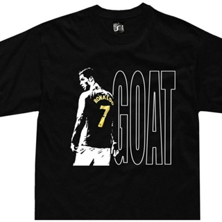 เสื้อยืดคอกลม[S-5XL]Ronaldo เสื้อยืดลําลอง แขนสั้น พิมพ์ลาย Cristiano CR7 Real Juventus Manchester Portugal แฟชั่นฤดูร้อ