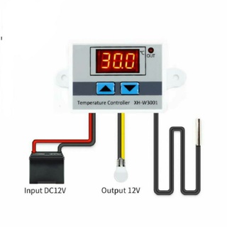 XH-W3001 วัดอุณหภมิ ควบคุม12v 24v 220v Digital Thermostat Temperature Control Switch สินค้าพร้อมส่ง  ส่งของทุกวัน ใหม่
