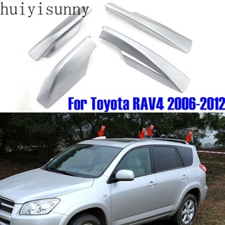 Hys ฝาครอบป้องกันรางหลังคารถยนต์ สีเงิน สําหรับ Toyota RAV4 XA30 2006-2012 4 ชิ้น ต่อชุด
