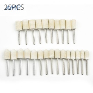 ⚡NEW 8⚡Felt Buffing Wheels For Rotary Tools Wool 25Pcs 30mm Drill Bit Flap Pad