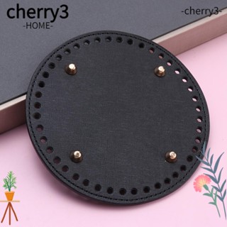 Cherry3 กระเป๋าถักโครเชต์ หนัง PU แฮนด์เมด 52 หลุม