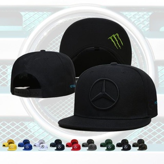 Benzs_monster Co Branded Sun Hat Lewis Hamilton หมวกปีกแบน สําหรับผู้ชาย ผู้หญิง