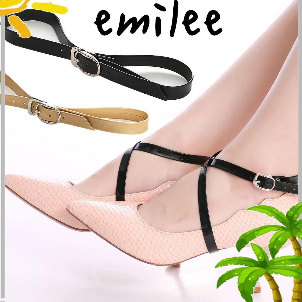 emilee-เชือกผูกรองเท้าส้นสูง-แบบยืดหยุ่น-อุปกรณ์เสริม-สําหรับผู้หญิง-2-คู่