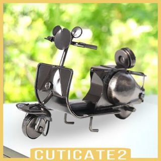 [Cuticate2] โมเดลรถจักรยานยนต์ สไตล์เรโทร สร้างสรรค์ สําหรับตกแต่งชั้นวางหนังสือ