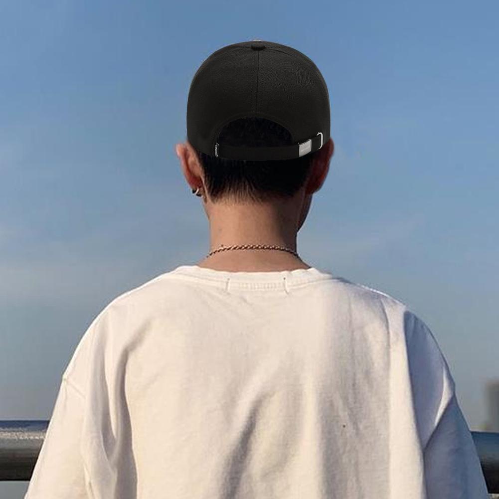 หมวกเบสบอลลําลอง-กันแดด-สีดํา-แบบเรียบง่าย-สําหรับผู้ชาย-s1s7
