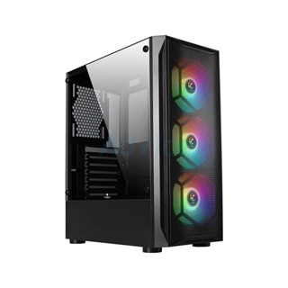 ATX CASE (NP) TSUNAMI COOLMAN 190-4 KK ABLAZE ARGB (BLACK)