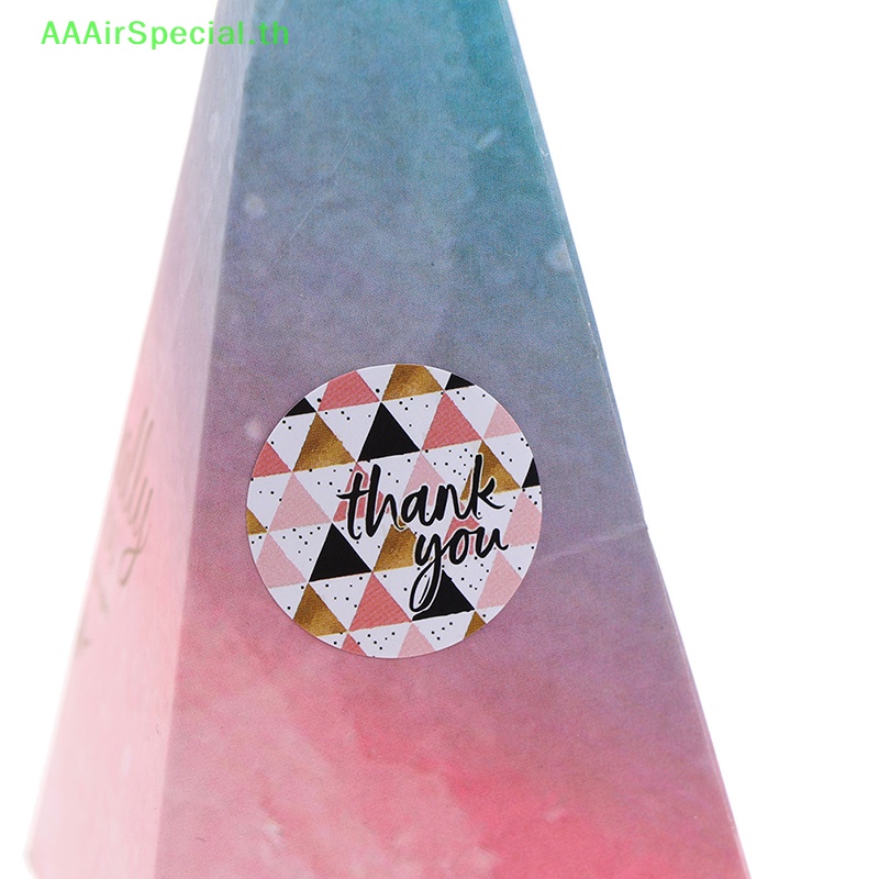 aaairspecial-สติกเกอร์ฉลากซีล-ลายสก๊อต-สีชมพู-สําหรับตกแต่ง-500-ชิ้น-ต่อม้วน