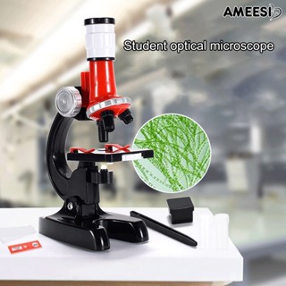 Ameesi กล้องจุลทรรศน์พลาสติก ความละเอียดสูง ของเล่นสําหรับเด็ก 1 ชุด