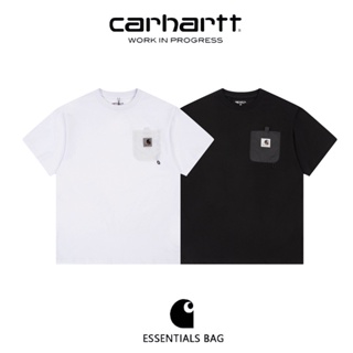 CARHARTT 【Trendy】CARHARTTWI-P เสื้อแขนสั้น แต่งกระเป๋าคาร์ท