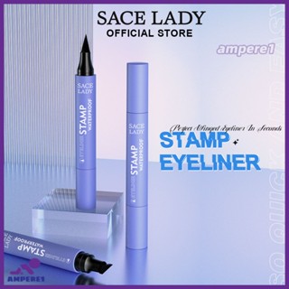 Cod Sace Lady 2 In 1 Double-ended Eyeliner Sealed Eyeliner Seal Pen Eyeliner Enlarged Eyes Waterproof Anti-smudge Feather Liquid Eyeliner -AME1