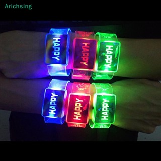 &lt;Arichsing&gt; สายรัดข้อมือ แบบมีไฟ Led สําหรับตกแต่งปาร์ตี้คริสต์มาส ปีใหม่ งานแต่งงาน ลดราคา