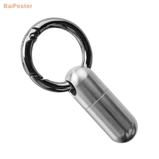 [BaiPester] พวงกุญแจขวดยาไทเทเนียมอัลลอย ขนาดเล็ก แบบพกพา กันน้ํา 1 ชิ้น