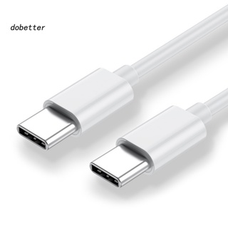 &lt;Dobetter&gt; สายเคเบิลชาร์จเร็ว 60W USB Type-C PD 3A สําหรับโน้ตบุ๊ก โทรศัพท์มือถือ