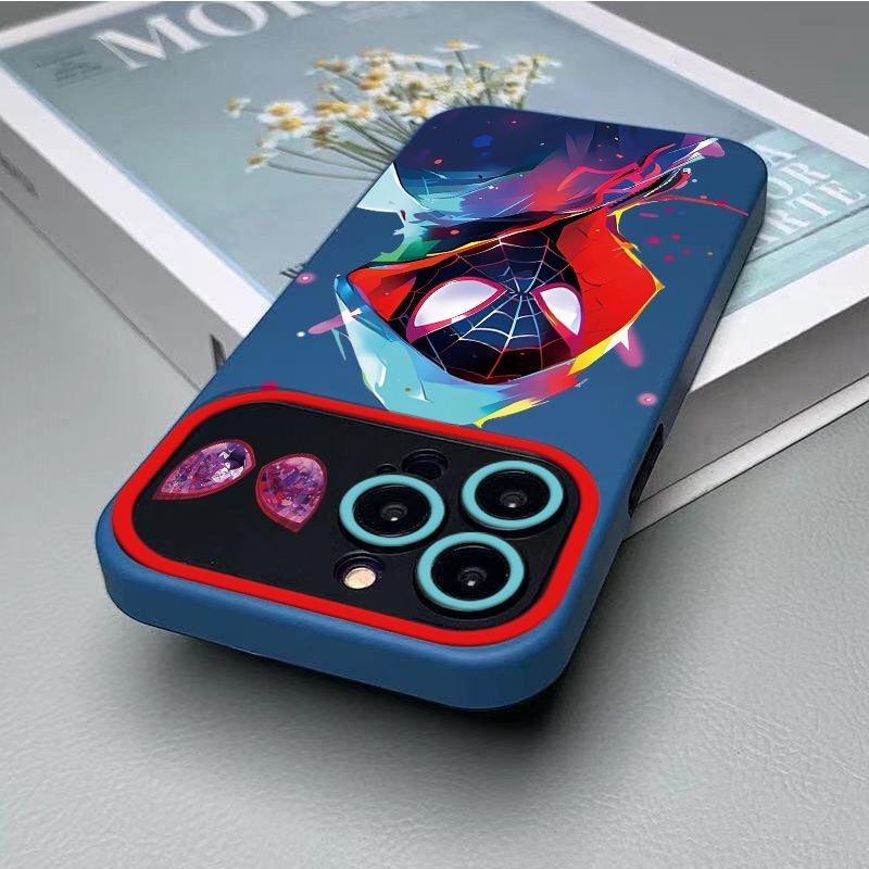 ใหม่-เคสโทรศัพท์มือถือนิ่ม-ลายสไปเดอร์แมน-หลากสี-สําหรับ-iphone-11-max-14pro-7p-13pro-12-ecyl