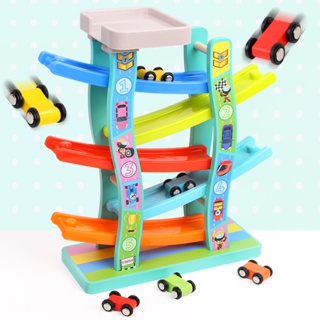 [New product in stock] Wooden cool track car men and girls racing track glider baby and child intelligence game childrens toy quality assurance UDHH