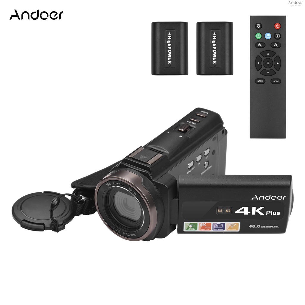 andoer-กล้องบันทึกวิดีโอดิจิทัล-4k-60fps-48mp-wifi-พร้อมหน้าจอสัมผัส-ซูม-16x-3-นิ้ว-ir-อินฟราเรด-มองเห็นกลางคืน-เมาท์โคลด์ชู-แบตเตอรี่-รีโมตคอนโทรล