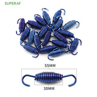 Superaf ตะขอสปริงท่อไอเสีย สเตนเลส สําหรับรถจักรยานยนต์