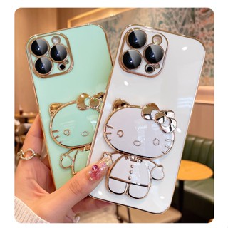 เคสโทรศัพท์มือถือซิลิโคน แบบนิ่ม ลายการ์ตูน Ktcat มีกระจก อเนกประสงค์ แบบพกพา สําหรับ Xiaomi redmi a1 a2 5x 6x 12c 11prime note12 note12pro note12proplus