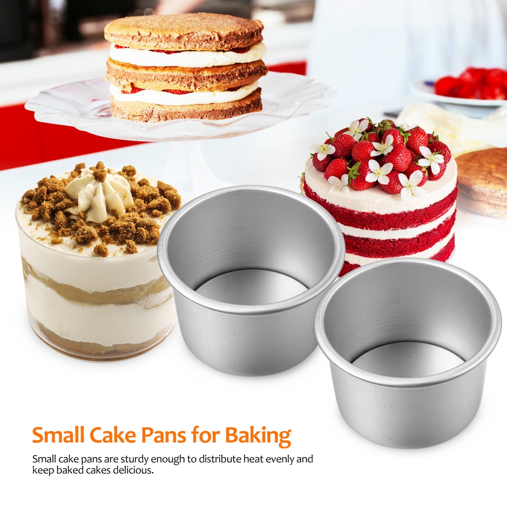 Stainless Steel Baking Sheet Griddle Cheesecake Pan Mini Tins 4 Pcs