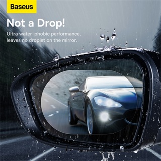 Baseus ฟิล์มติดกระจกมองหลังรถยนต์ กันน้ํา กันหมอก สามารถปกป้องวิสัยทัศน์การขับขี่ของคุณในวันฝนตกได้ 2 ชิ้น